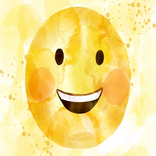 Hand Painted Watercolor Emoji app icon