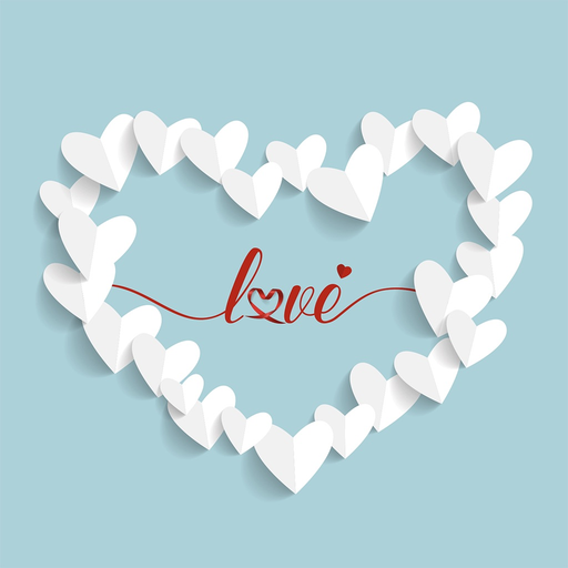 Animated Paper Art Love Pack app icon