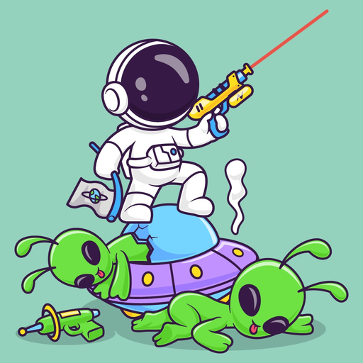 Space & Shooting Emojis app icon