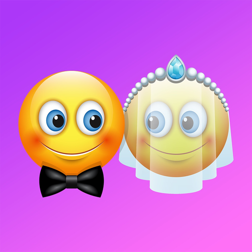 Couples in love emoji app icon