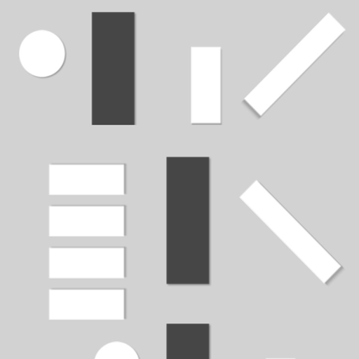 Gray World of Shapes app icon