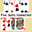 Five Suits Connected icon