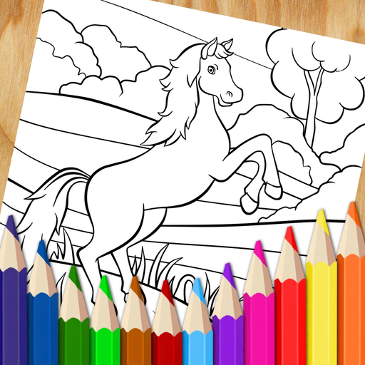 Cute Cartoon Coloring Pages app icon