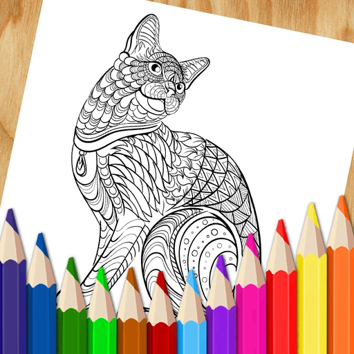 Animal Coloring Pages Games app icon