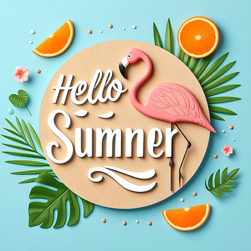Hello Summer Stickers! app icon