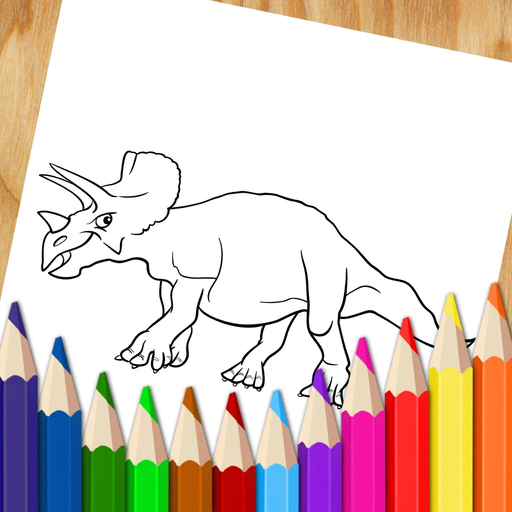 Dinosaur Coloring Book Pages app icon