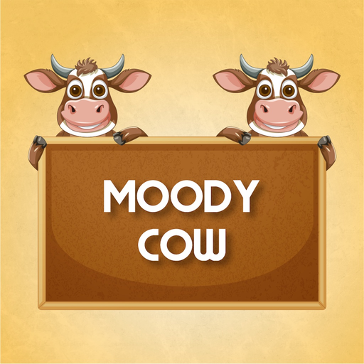 Moody Cow Stickers app icon
