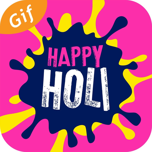 Holi GiF Collection & Cards app icon
