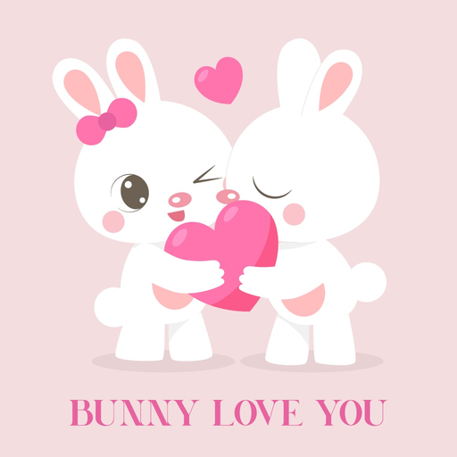 Bunny Love Stickers app icon
