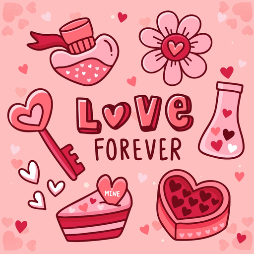 Love & Heart Stickers app icon
