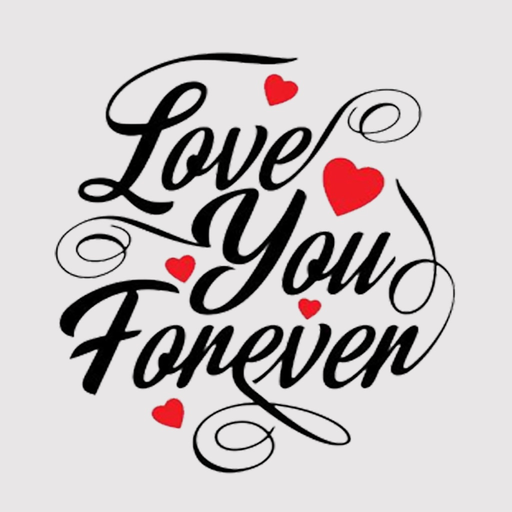 Love Typography Stickers app icon
