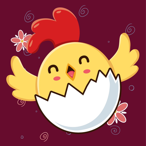 Funny Chick Stickers app icon