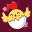 Funny Chick Stickers icon