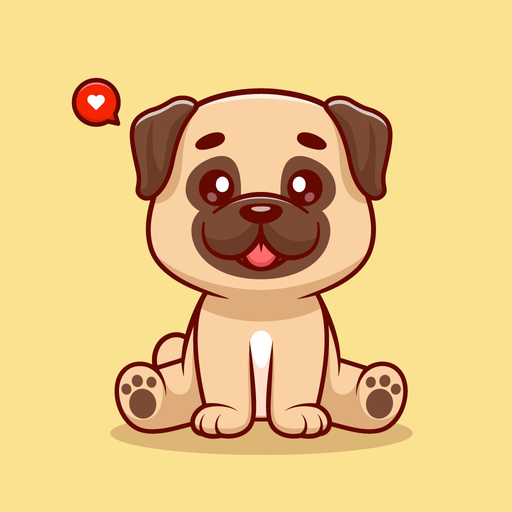 Pug Cute Sweetheart app icon