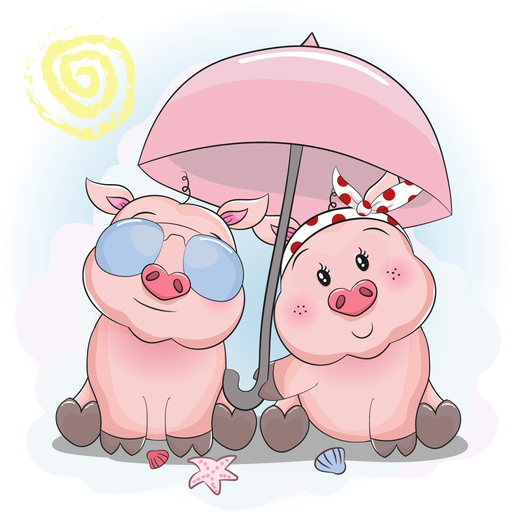 Adorable Piggy Pig app icon