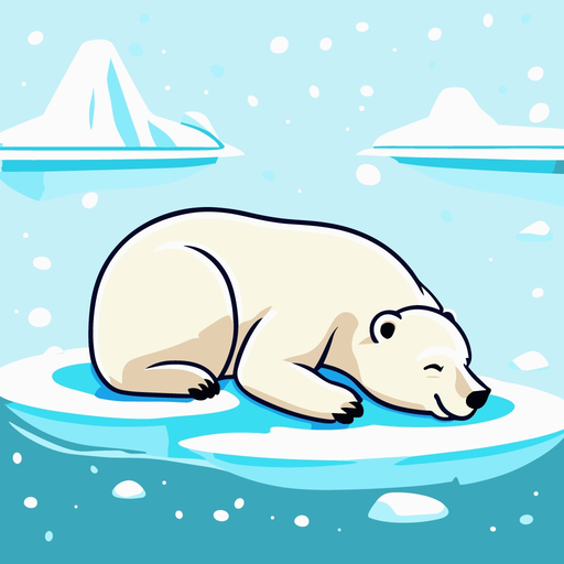 Animated Polar Bear Stickers! app icon