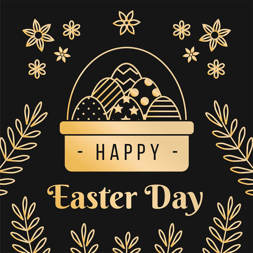 Glittering & Gold Easter Day app icon