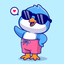 Penguin Sticker for iMessage icon