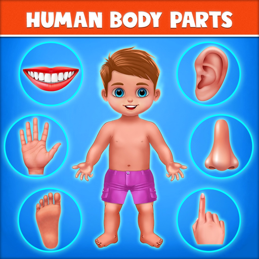 Human Body Parts Play to Learn app icon