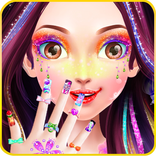 Rainbow Unicorn Fashion Salon app icon