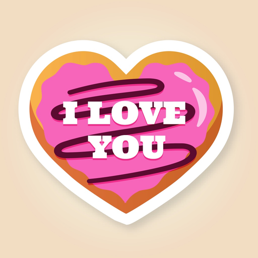 Sweet Heart Stickers app icon
