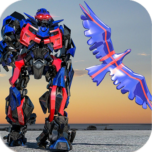 Police Eagle robot battle app icon