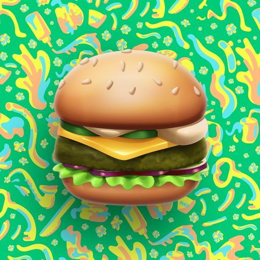 MAX Green Burger Emojis app icon