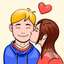 Couple Love Bird Stickers icon