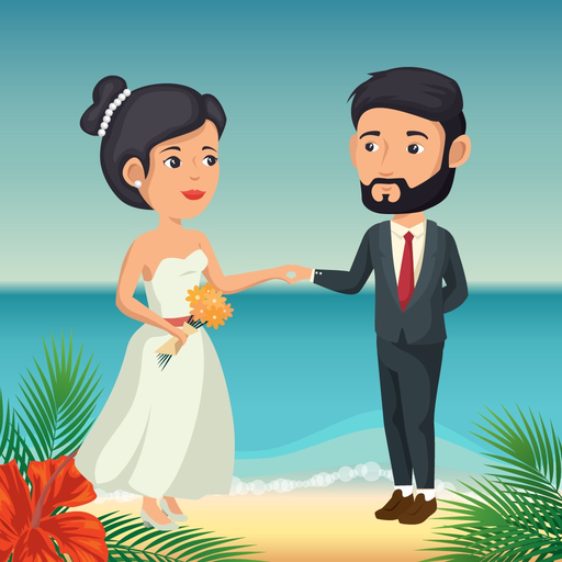 Wedding Couple Emoji's app icon
