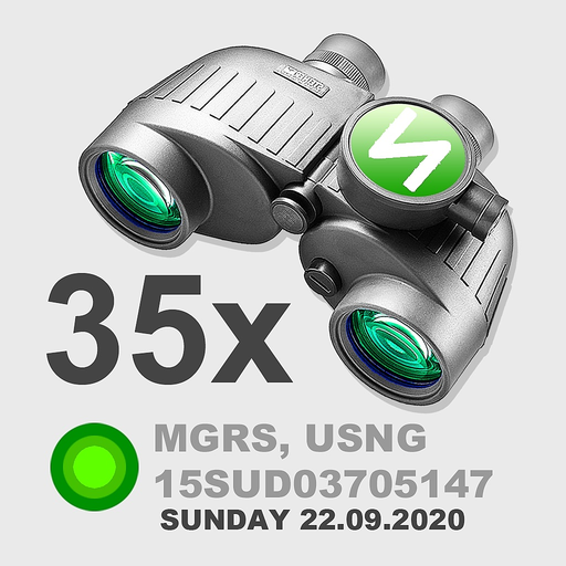 BINOCULARS  35X GPS STAMP app icon
