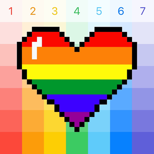 Multi Color by number app icon