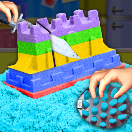 Satisfying Sand Slime Cutting app icon