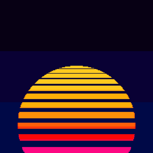 Retrowave app icon