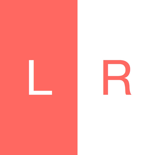 L | R app icon