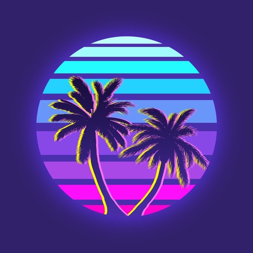 Vaporwave - 1980s Picture Arts app icon