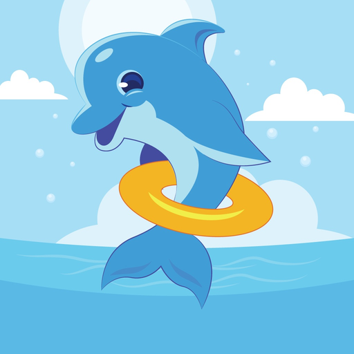 Ocean Dolphin Stickers app icon
