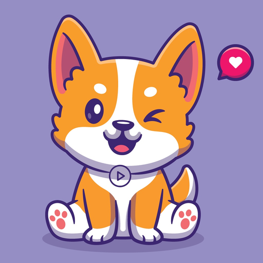 Animated Puppies Emojis app icon