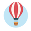 Riseup - Rise color balloon up icon