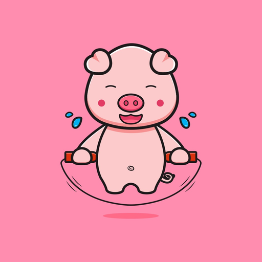 Adorable Piggy Pig Stickers app icon