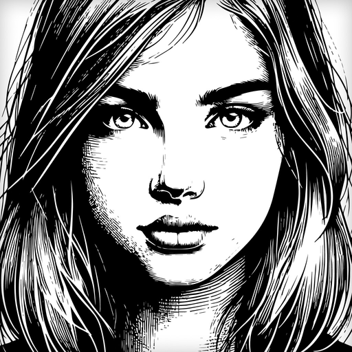 Sketch effect for photo editor app icon