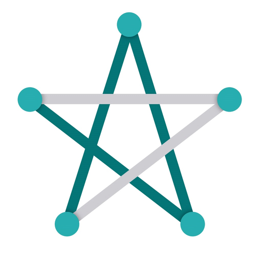 One touch drawing: IQ Test app icon