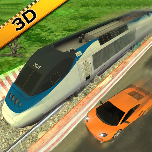 Real Train vs Car Racing 2023 app icon
