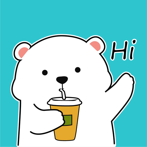Funny Polar Bear and Bulldog app icon