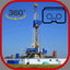 Oil Rig Drilling 3D icon