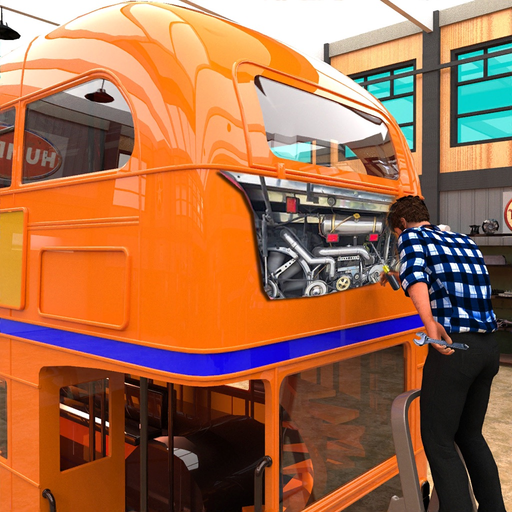 Double Decker Bus Mechanic Sim app icon