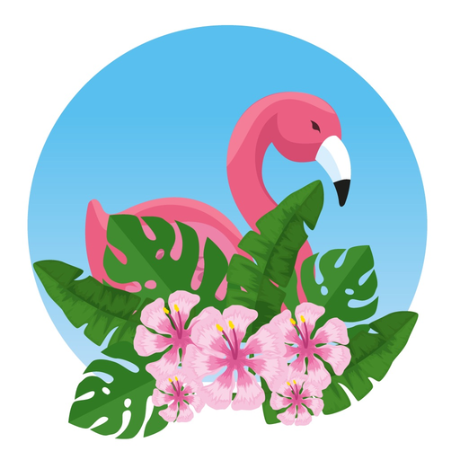 Watercolor Flamingo Stickers app icon