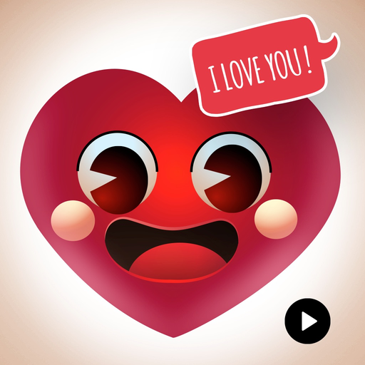 Animated Heartman Emojis app icon