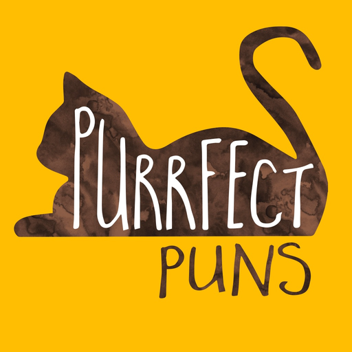 Purrfect Puns cat stickers app icon