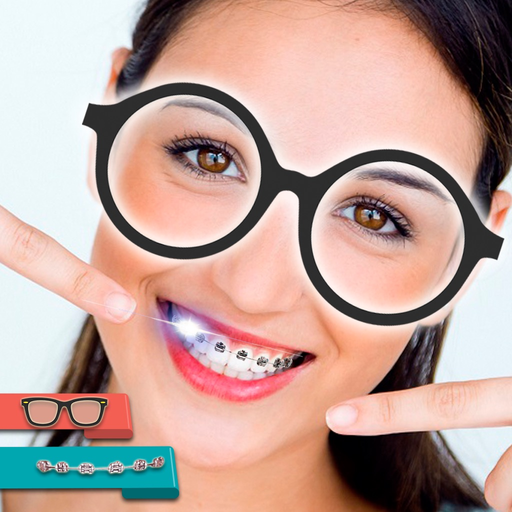 Braces & Nerd Glasses Stickers app icon