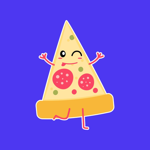 Pizza Slice Foodie Stickers app icon